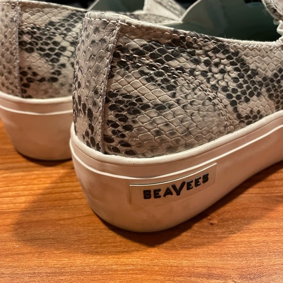 SeaVees Baja Slip On Mulholland Platform Snake Sneakers - Picture 6 of 7